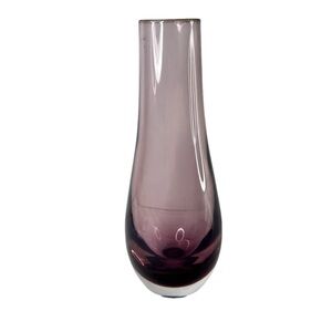 Purple Amethyst Art Glass 7.5” Vase